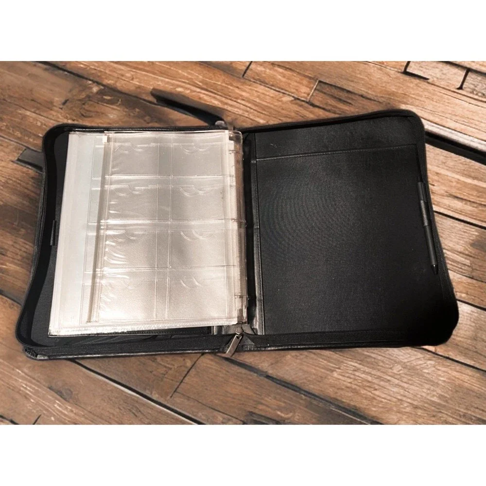 Day-Timer Leather Zip Portfolio Organizer